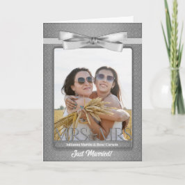 Silver Mrs. & Mrs. Lesbian Gay Wedding Reception