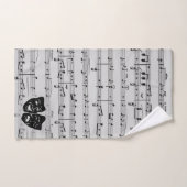 Silver Music- en Theater-maskers Bad Handdoek (Handdoek)