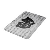 Silver Music- en Theater-maskers Badmat (Gekanteld)