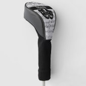 Silver Music- en Theater-maskers Golfheadcover (Schuin)