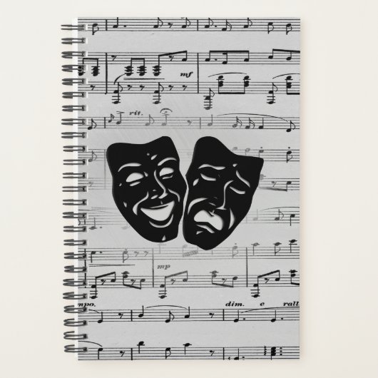 Silver Music- en Theater-maskers Planner (Voorkant)