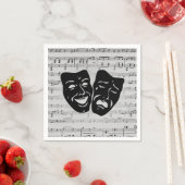 Silver Music- en Theater-maskers Servet (Insitu)