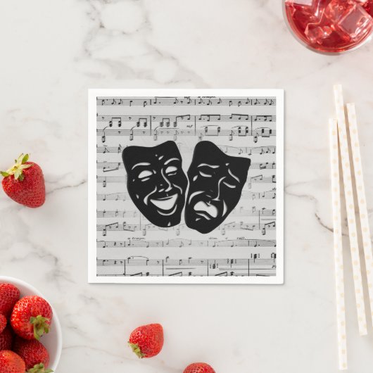 Silver Music- en Theater-maskers Servet (Insitu)