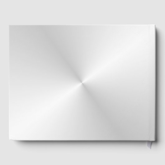 Silver Music Personated Dated Guest Book Gastenboek (Achterkant)