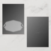 Silver Music Place Card Plaatskaartje (Voorkant / Achterkant)