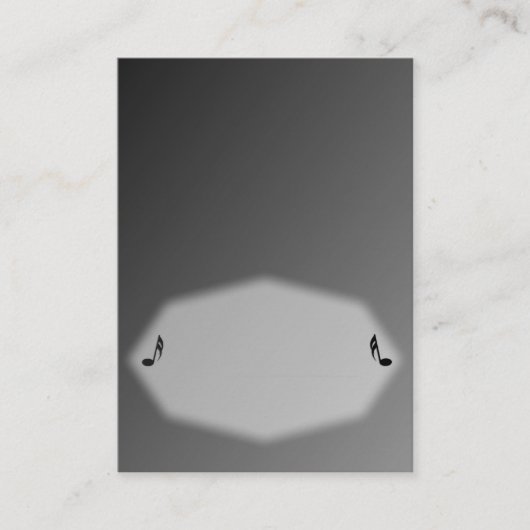 Silver Music Place Card Plaatskaartje (Voorkant)