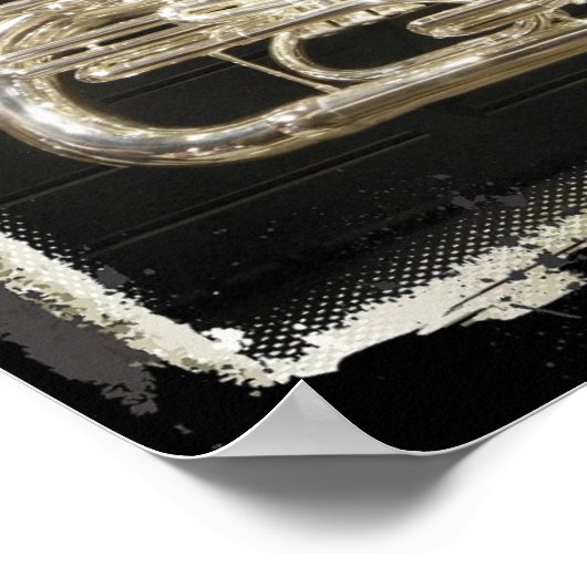 Silver Musical Instrument Poster (Hoek)