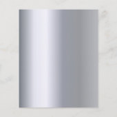 Silver muzieknoten verjaardagsuitnodiging (Achterkant)