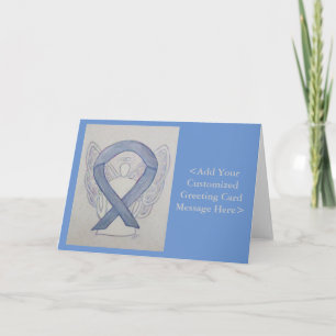 Silver Mystic Awareness Ribbon Angel-kaarten Kaart