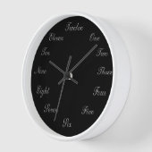 Silver n Black Clock (Hoek)
