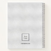 Silver name initialen fotobusiness notitieboek (Achterkant)