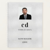 Silver name initialen fotobusiness planner (Voorkant)