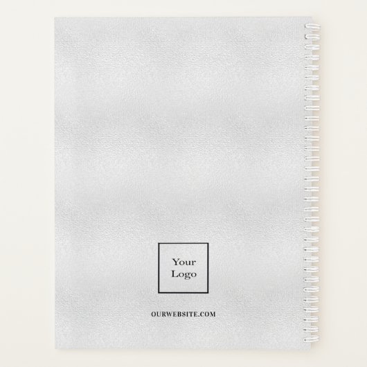 Silver name initialen fotobusiness planner (Achterkant)