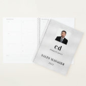Silver name initialen fotobusiness planner (Display)