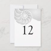 Silver Nautilus Shell Beach Wedding (Voorkant)