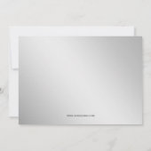 Silver Navy Corporate feestdag Bowling party Invit Kaart (Achterkant)