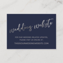 Silver & Navy Weddenschap Website en sla de datumk