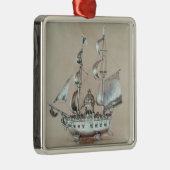 Silver Nef Metalen Ornament (Rechts)