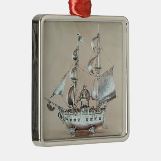 Silver Nef Metalen Ornament (Rechts)