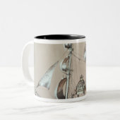 Silver Nef Tweekleurige Koffiemok (Voorkant links)