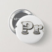 Silver Niet mijn President Ronde Button 5,7 Cm (Voorkant /achterkant)
