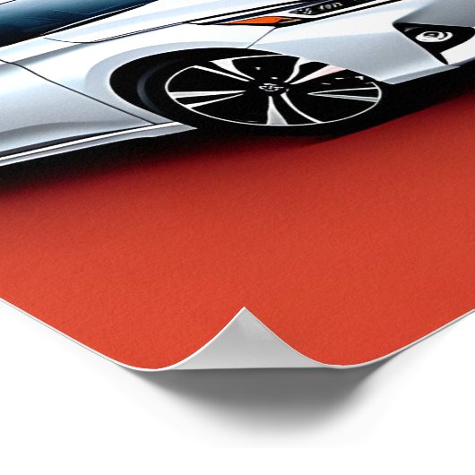 Silver Nissan 2023. Poster (Hoek)