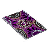 Silver Om Paars Eastern Sparkle Notitieboek (Rechterzijde)