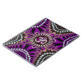 Silver Om Paars Eastern Sparkle Notitieboek (Linkerzijde)