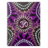 Silver Om Paars Eastern Sparkle Notitieboek (Voorkant)