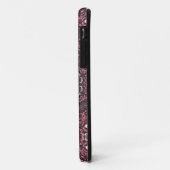 Silver Om  Roze Damask iPhone 5 Case-Mate iPhone Case (Achterkant/links)