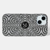Silver OM Spirituele verbinding Case-Mate iPhone Case (Achterkant (horizontaal))