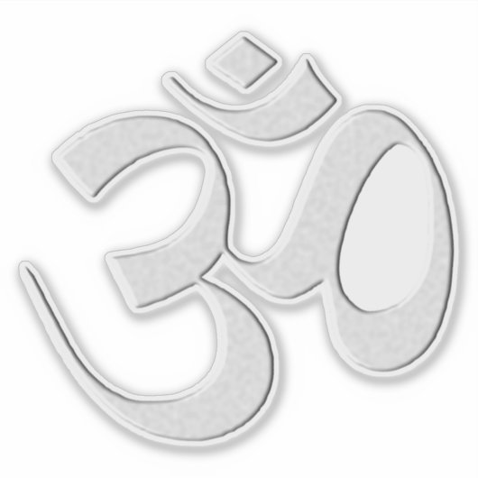 Silver Om Sticker (Voorkant)