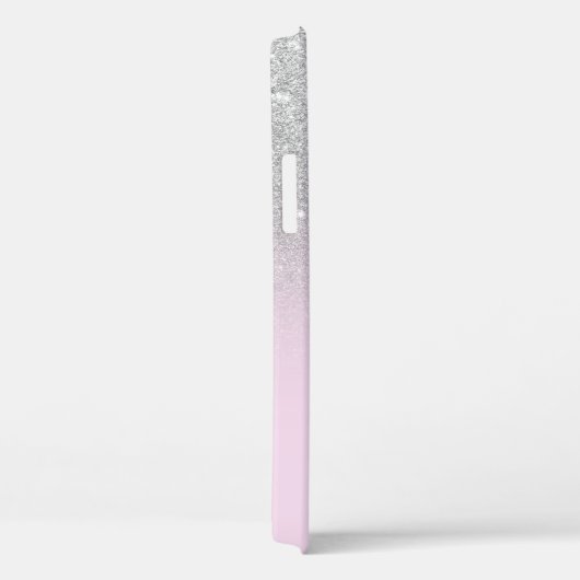 Silver ombre 4 collage foto monogram Case-Mate iPhone case (Achterkant / Rechts)