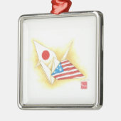 Silver Ornament ~ Japan-U.S. Friendship (Links)