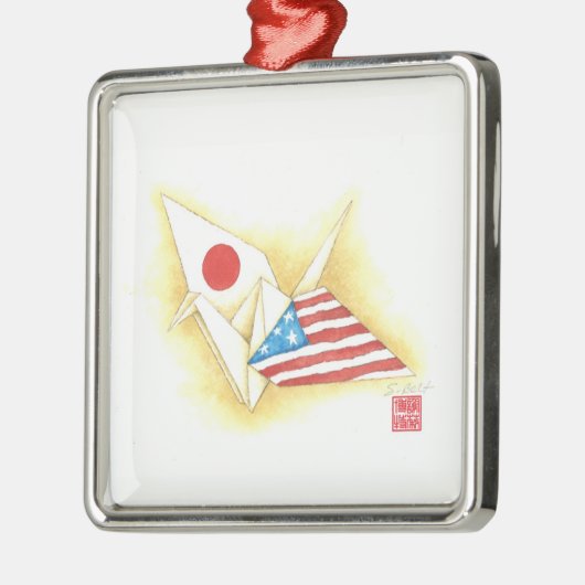 Silver Ornament ~ Japan-U.S. Friendship (Links)
