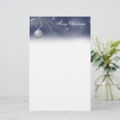 Silver Ornament-kerstfeestartikelen Briefpapier (Staand voorkant)