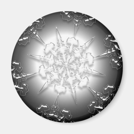 Silver Ornament Magnet (Voorkant)