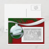 Silver Ornament Photo lijst Briefkaart (Voorkant / Achterkant)