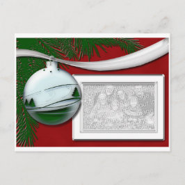 Silver Ornament Photo lijst Briefkaart