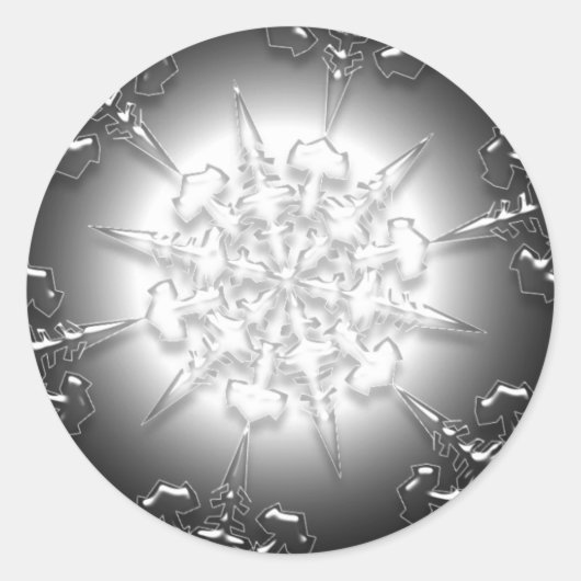 Silver Ornament Sticker (Voorkant)