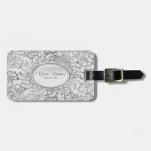 Silver Ornamental Kijk Bagagelabel (Voorkant horizontaal)