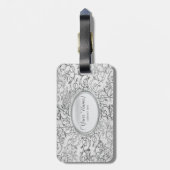 Silver Ornamental Kijk Bagagelabel (Achterkant verticaal)