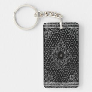 Silver Ornamental w/out uw Monogram Sleutelhanger