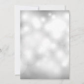 Silver Ornamenten kerstfeestdag Kaart (Achterkant)