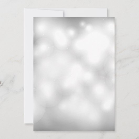 Silver Ornamenten kerstfeestdag Kaart (Achterkant)