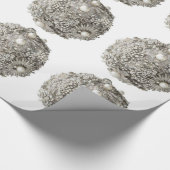Silver Ornaments Wrapping Paper Cadeaupapier (Hoek)
