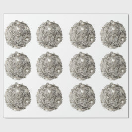 Silver Ornaments Wrapping Paper Cadeaupapier