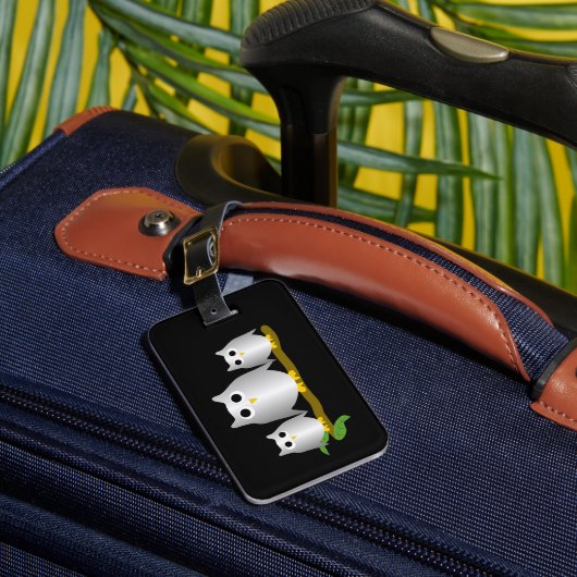 Silver Owls Design Bagagelabel (Voorkant Insitu 1)
