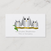 Silver Owls Design Visitekaartje (Voorkant)