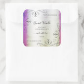 Silver Paars Shimmery Marble Product Label (Tas)